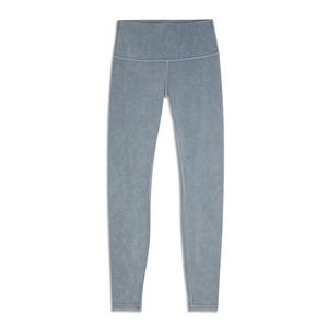 lululemon blue/ grey acid wash leggings cropped/ petite/ ankle
